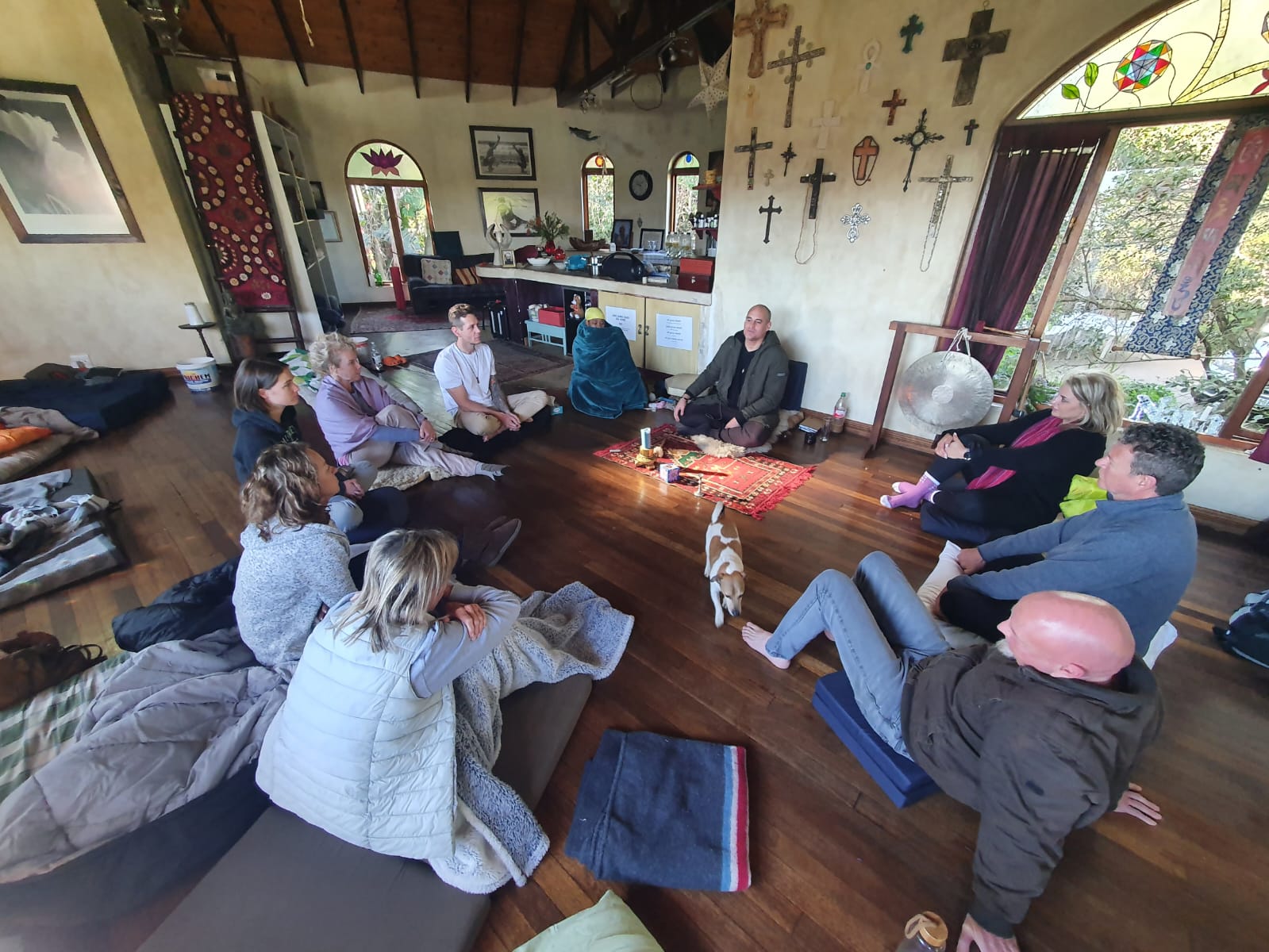 Eagles View Yoga studio space showing flexible layout options for workshops and events